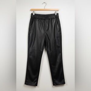 GAP Black Faux Leather Pants